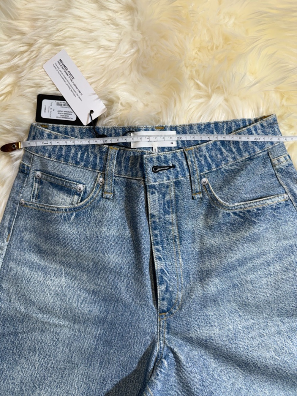 rag & bone Miramar Ponte Denim Shorts | McKenna Short | Size 24 | NWT - Picture 6 of 12